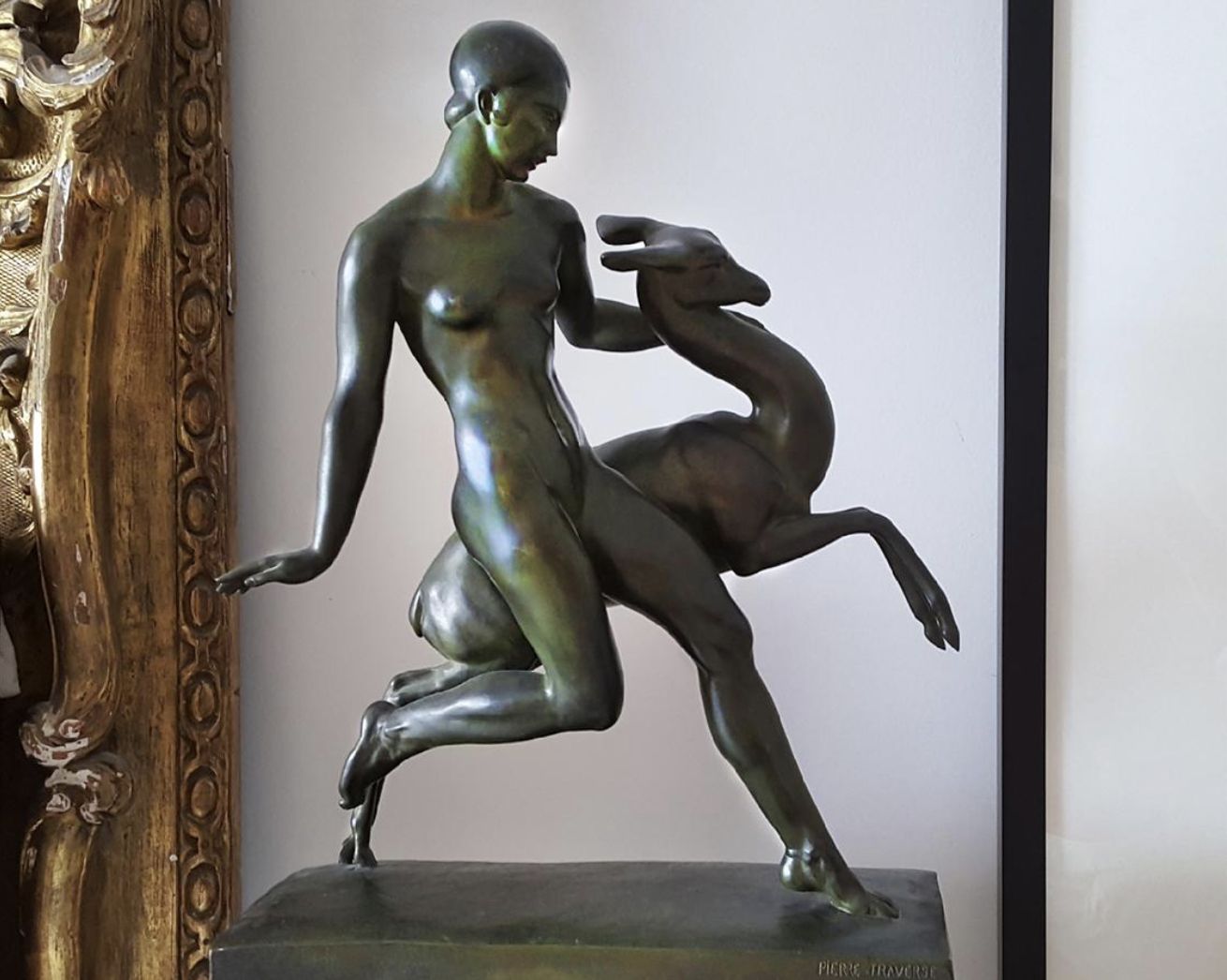 Pierre Traverse, sculpture en bronze