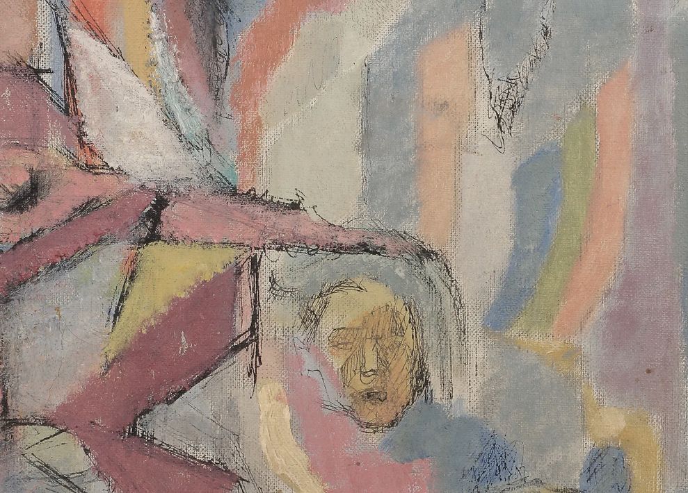 Jacques Villon, huile sur toile