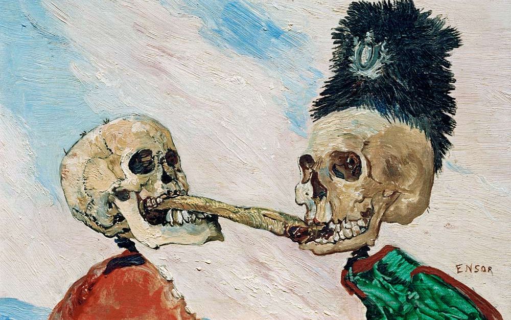 James Ensor, huile sur toile