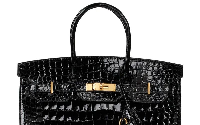 Hermès, sac Birkin en crocodile noir