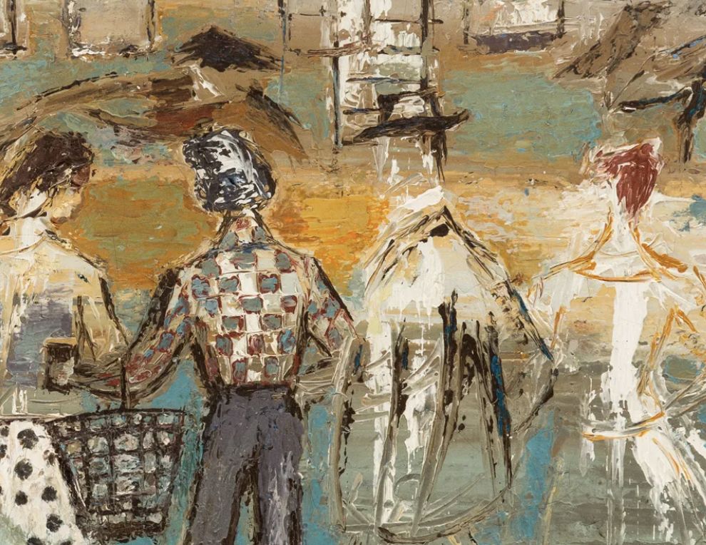 Gérard Sekoto, huile sur toile