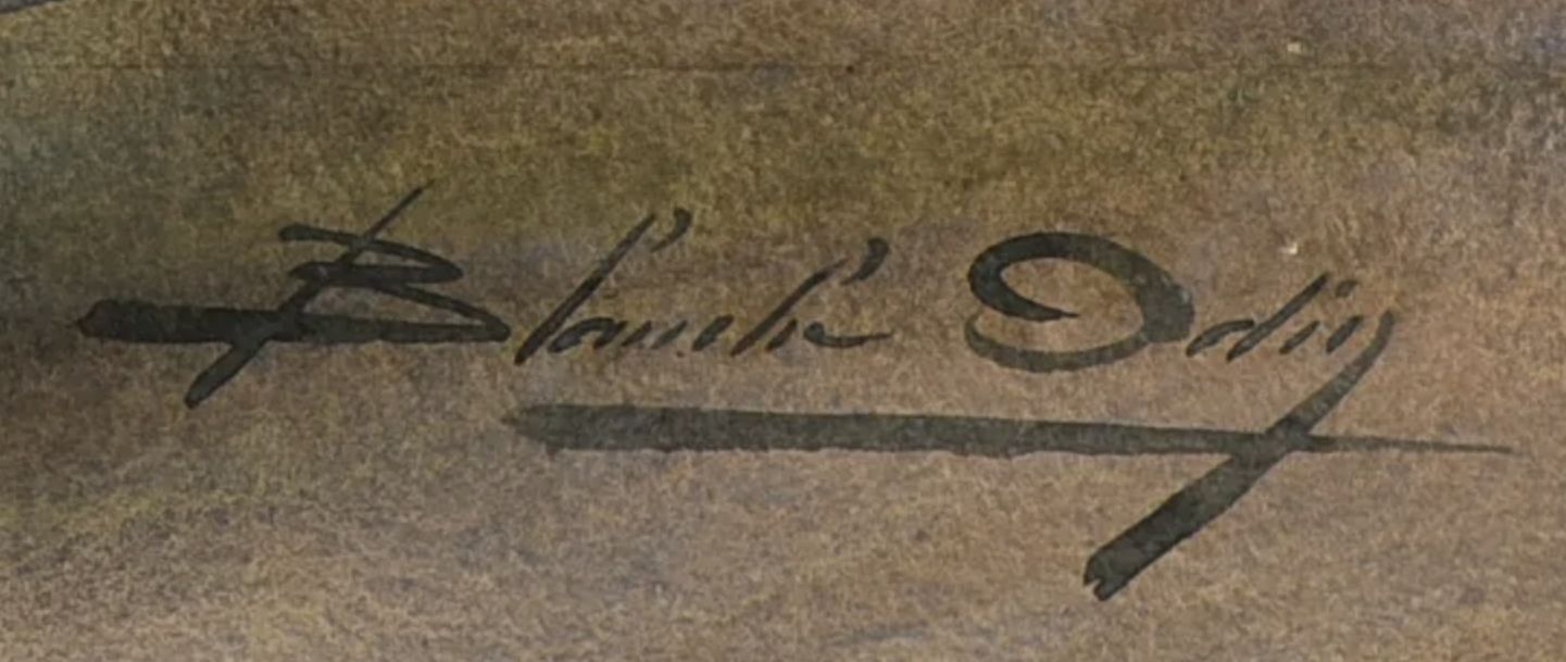 Signature de Blanche Odin