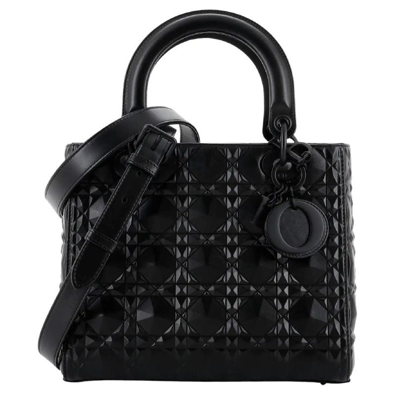 Dior, sac Lady Dior, cuir texturé