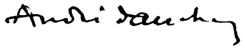 Signature de André Dauchez