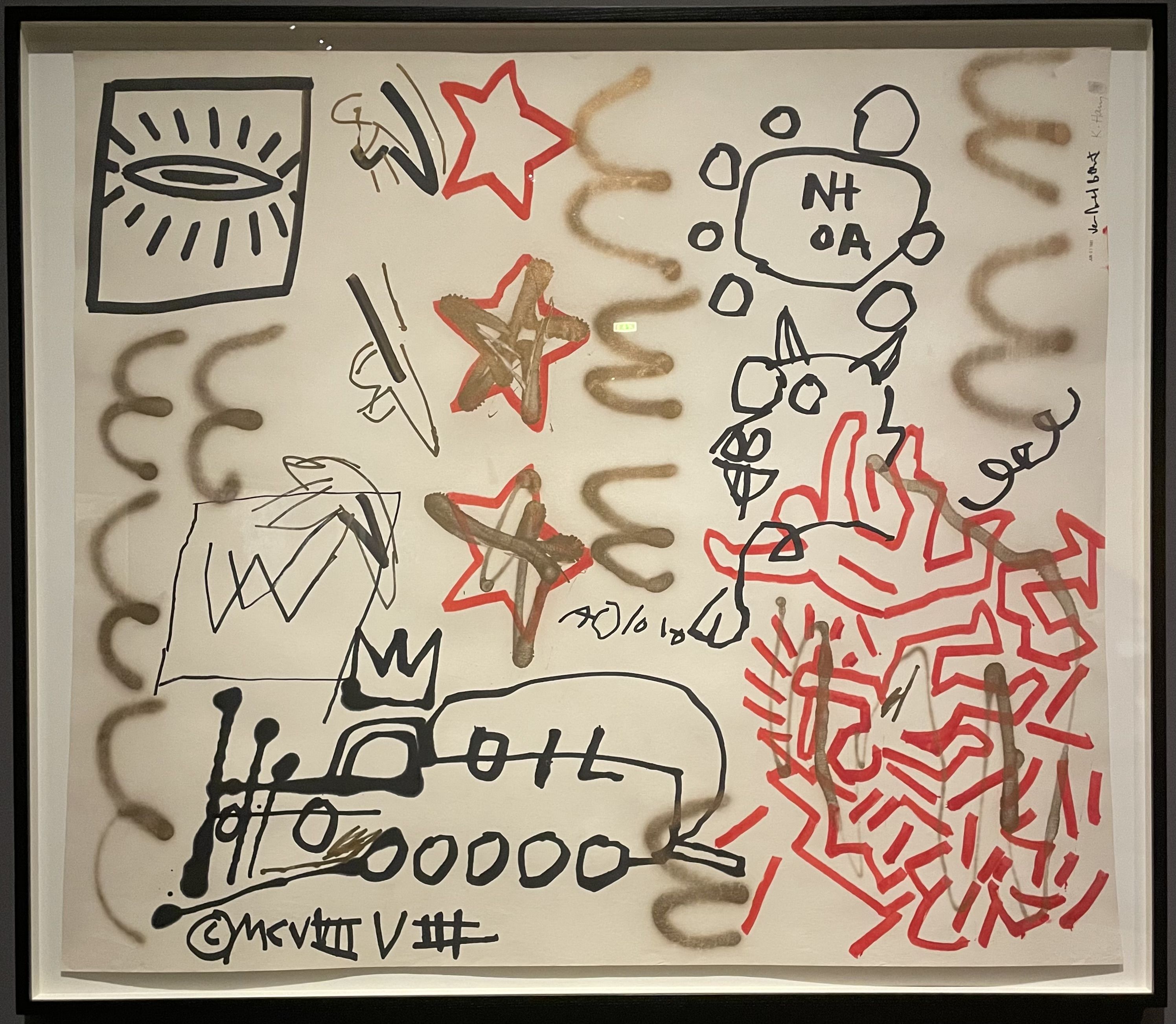 Haring et Basquiat, dessin