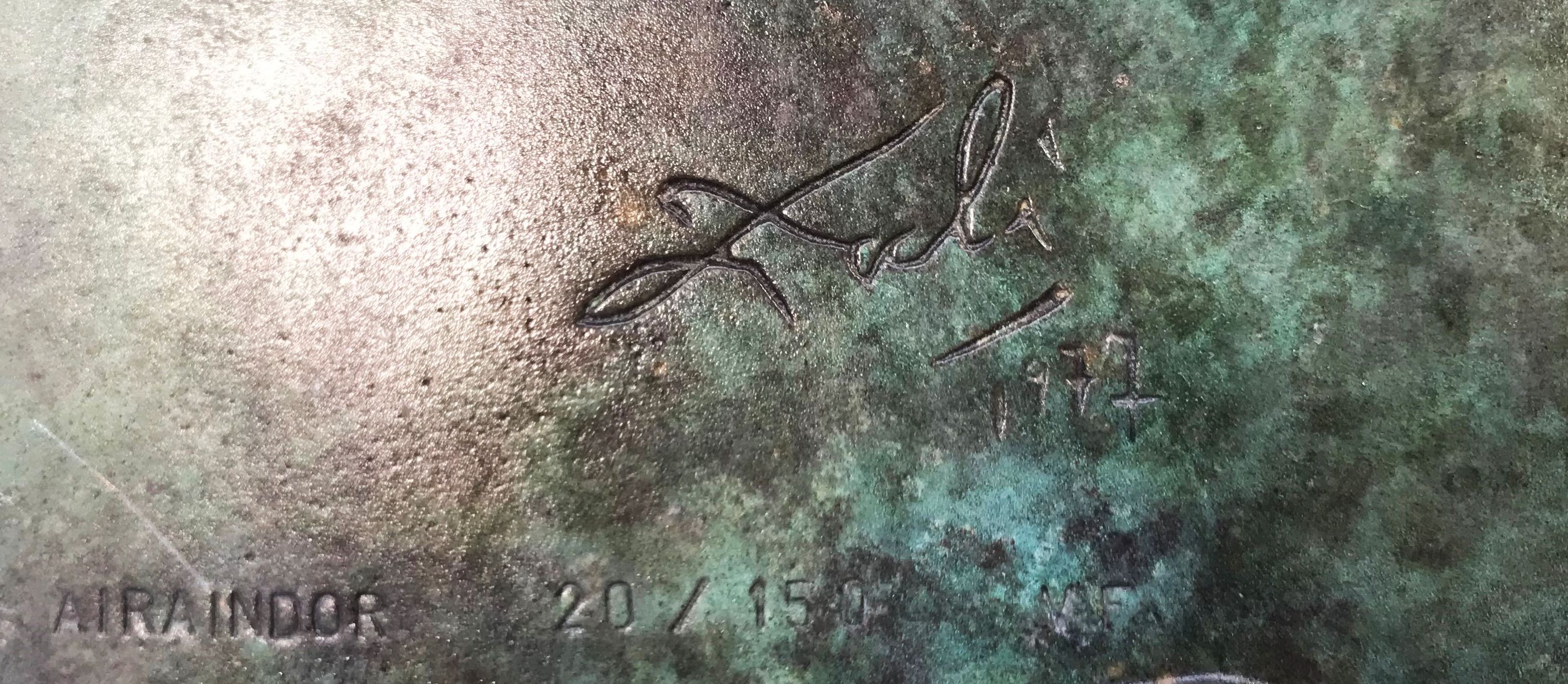 Signature Sur Bronze De Dali