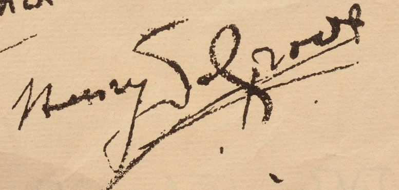 Signature de Henry De Groux