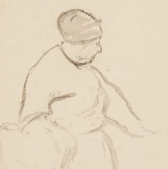 Camille Pissarro, dessin d'étude