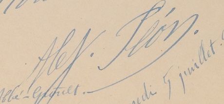 Signature de Alexandre Séon