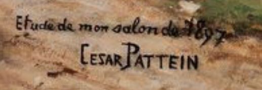 Signature de César Pattein