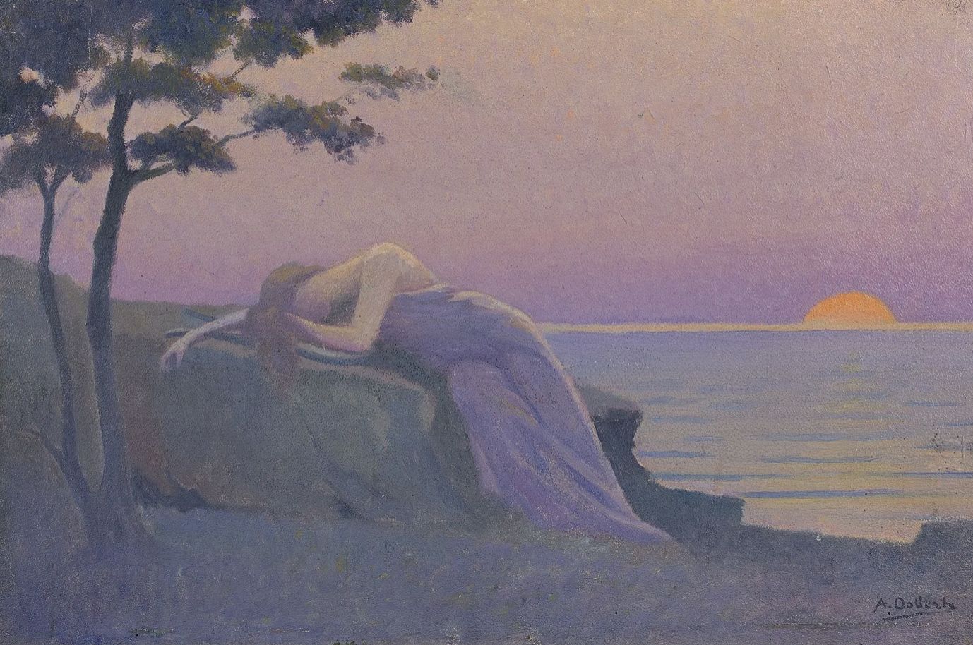 Alphonse Osbert, huile sur toile