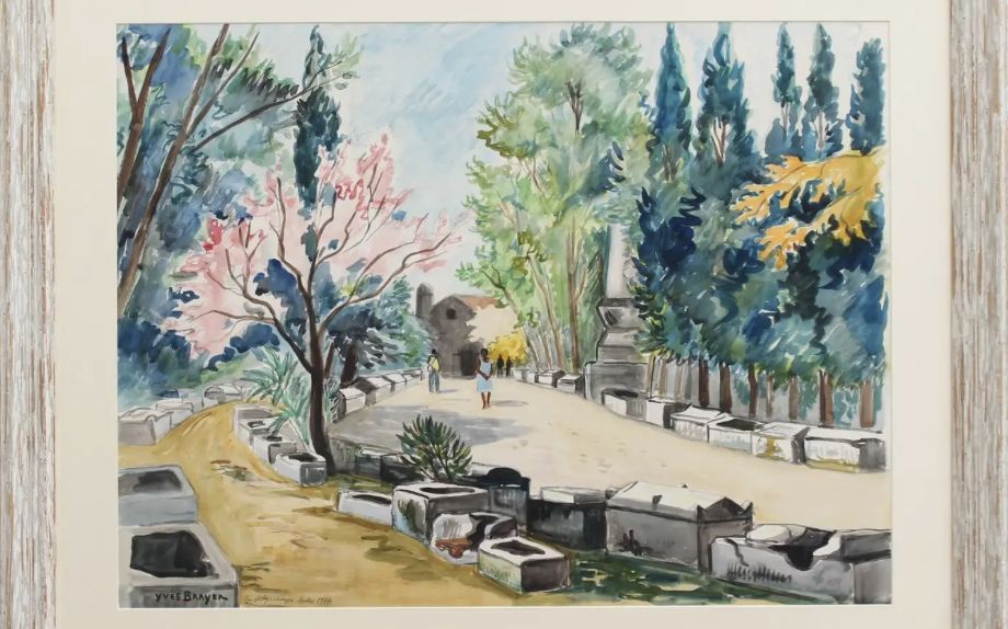 Yves Brayer, aquarelle