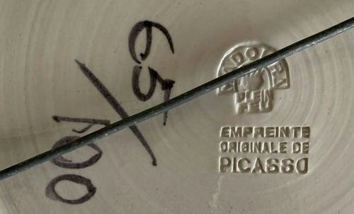 Signature de Picasso & de l'atelier Madoura