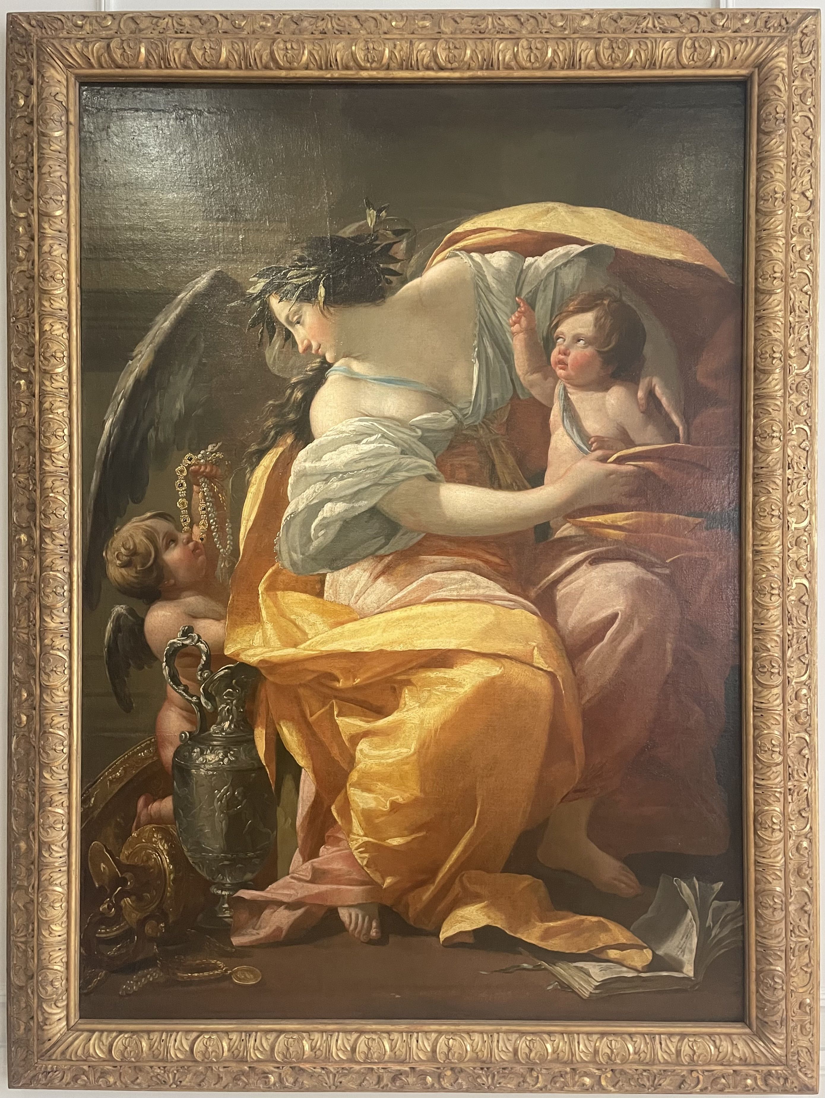 Vouet, Allégorie de la Foi et du mépris des Richesses, huile sur toile