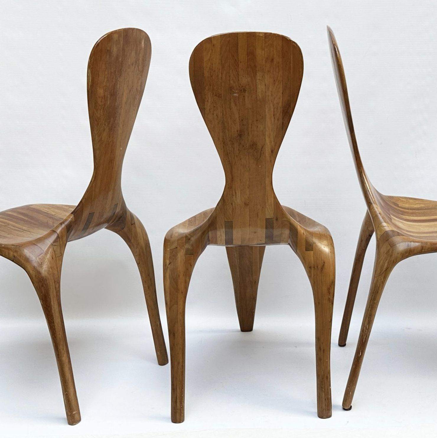 Lucien Burquier, chaises en bois